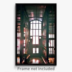 Pixel Art Poster - Steel Asylum (8 Bit Psychedelic Trippy Video Game Print)