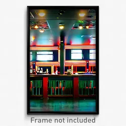 Pixel Art Poster - Acclaimed Bar (8 Bit Psychedelic Trippy Video Game Print)