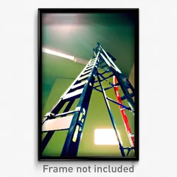 Pixel Art Poster - Electric Ladder (8 Bit Psychedelic Trippy Video Game Print)