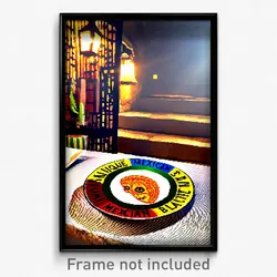 Pixel Art Poster - Unique Mexican Plate (8 Bit Psychedelic Video Game Print)