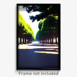 Pixel Art Poster - Wide Grove (8 Bit Psychedelic Trippy Weird Video Game Print)
