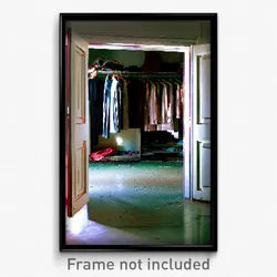Pixel Art Poster - Abandoned Closet (8 Bit Psychedelic Trippy Video Game Print)