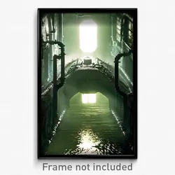 Pixel Art Poster - Zealous Sewer (8 Bit Psychedelic Trippy Video Game Print)