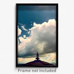 Pixel Art Poster - Cloudy Balistraria (8 Bit Psychedelic Video Game Print)