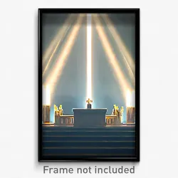 Pixel Art Poster - Perfect Tabernacle (8 Bit Psychedelic Video Game Print)