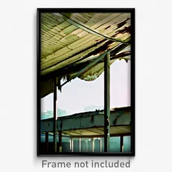 Pixel Art Poster - Tattered Overhang (8 Bit Psychedelic Trippy Video Game Print)