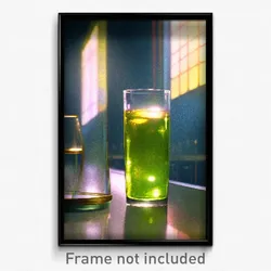 Pixel Art Poster - Mellow Glass (8 Bit Psychedelic Trippy Video Game Print)