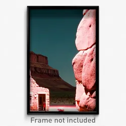 Pixel Art Poster - Spotted Mesa (8 Bit Psychedelic Trippy Video Game Print)