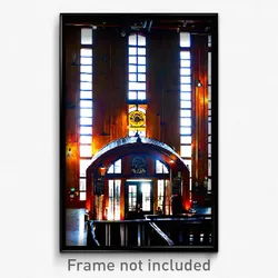 Pixel Art Poster - Distinct Brewery (8 Bit Psychedelic Trippy Video Game Print)