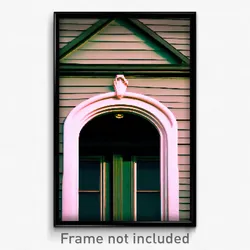 Pixel Art Poster - Conventional Eaves (8 Bit Psychedelic Video Game Print)