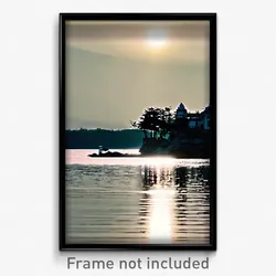 Pixel Art Poster - Classic Inlet (8 Bit Psychedelic Trippy Video Game Print)
