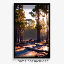Pixel Art Poster - Unrealistic Outback (8 Bit Psychedelic Video Game Print)
