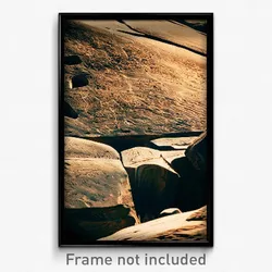 Pixel Art Poster - Unnatural Petroglyphs (8 Bit Psychedelic Video Game Print)
