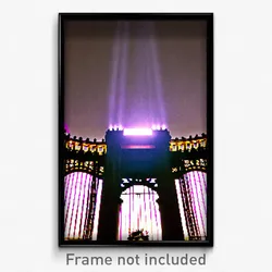 Pixel Art Poster - Complex Madrid (8 Bit Psychedelic Trippy Video Game Print)