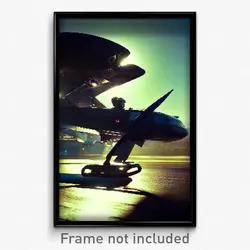 Pixel Art Poster - Hard To Find Landing (8 Bit Psychedelic Video Game Print)