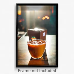 Pixel Art Poster - Glass Brown Sugar Milk Tea (8 Bit Video Game Print)