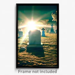 Pixel Art Poster - Clear Grave (8 Bit Psychedelic Trippy Weird Video Game Print)