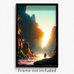 Pixel Art Poster - Creative Rift (8 Bit Psychedelic Trippy Video Game Print)