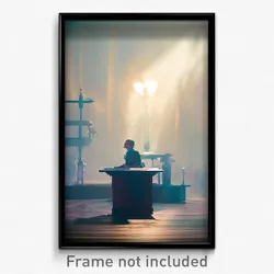 Pixel Art Poster - Smoggy Dais (8 Bit Psychedelic Trippy Weird Video Game Print)