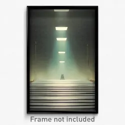Pixel Art Poster - Calm Trapdoor (8 Bit Psychedelic Trippy Video Game Print)