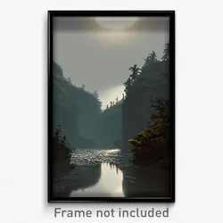 Pixel Art Poster - Bleak Meander (8 Bit Psychedelic Trippy Video Game Print)