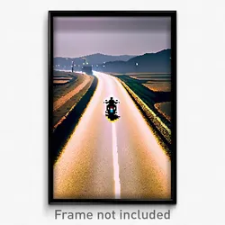 Pixel Art Poster - Great Road (8 Bit Psychedelic Trippy Weird Video Game Print)