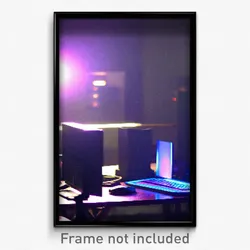 Pixel Art Poster - Muted Computer (8 Bit Psychedelic Trippy Video Game Print)