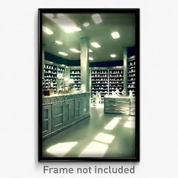 Pixel Art Poster - Spotless Apothecary (8 Bit Psychedelic Video Game Print)