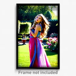 Pixel Art Poster - Fabulous Garden (8 Bit Psychedelic Trippy Video Game Print)