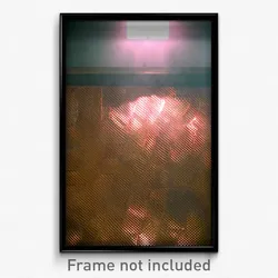 Pixel Art Poster - Bronze Wall (8 Bit Psychedelic Trippy Weird Video Game Print)