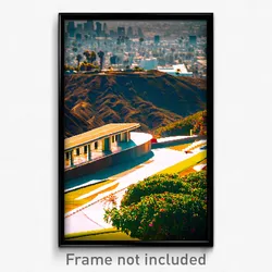 Pixel Art Poster - Natural Los Angeles (8 Bit Psychedelic Video Game Print)