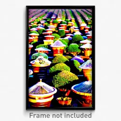 Pixel Art Poster - Different Apiary (8 Bit Psychedelic Trippy Video Game Print)