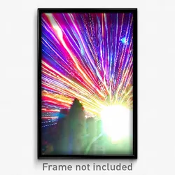 Pixel Art Poster - Vivacious New Year Day (8 Bit Psychedelic Video Game Print)