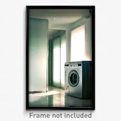Pixel Art Poster - Thin Washing Machine (8 Bit Psychedelic Video Game Print)