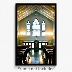 Pixel Art Poster - Damp Synagogue (8 Bit Psychedelic Trippy Video Game Print)