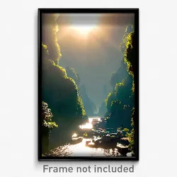 Pixel Art Poster - Bright Karst (8 Bit Psychedelic Trippy Video Game Print)