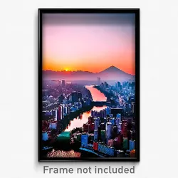 Pixel Art Poster - Arctic Mexico City (8 Bit Psychedelic Video Game Print)