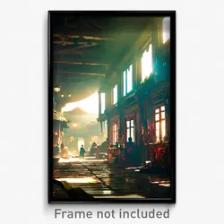 Pixel Art Poster - Lavish Slum (8 Bit Psychedelic Trippy Weird Video Game Print)