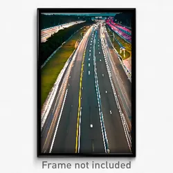 Pixel Art Poster - Unsightly Highway (8 Bit Psychedelic Trippy Video Game Print)