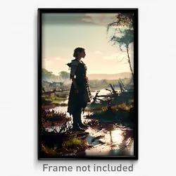 Pixel Art Poster - Tattered Moor (8 Bit Psychedelic Trippy Video Game Print)