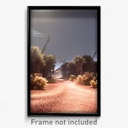 Pixel Art Poster - Drab Outback (8 Bit Psychedelic Trippy Video Game Print)