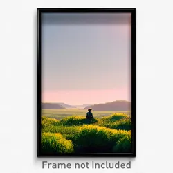 Pixel Art Poster - Thoughtful Land (8 Bit Psychedelic Trippy Video Game Print)