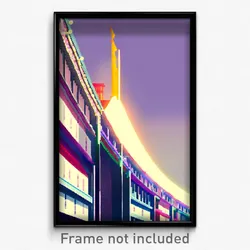 Pixel Art Poster - Far Esplande (8 Bit Psychedelic Trippy Video Game Print)