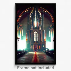 Pixel Art Poster - Grand Grotesque (8 Bit Psychedelic Trippy Video Game Print)