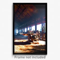 Pixel Art Poster - Vivid Sawmill (8 Bit Psychedelic Trippy Video Game Print)