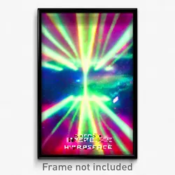 Pixel Art Poster - Smoggy Hyperspace (8 Bit Psychedelic Trippy Video Game Print)