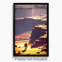 Pixel Art Poster - Grimy Mesa (8 Bit Psychedelic Trippy Weird Video Game Print)