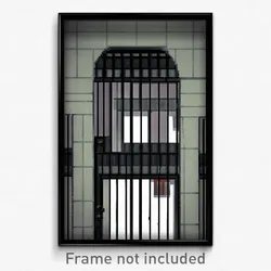Pixel Art Poster - Meager Jail (8 Bit Psychedelic Trippy Weird Video Game Print)