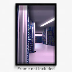 Pixel Art Poster - Curvy Storage Room (8 Bit Psychedelic Video Game Print)