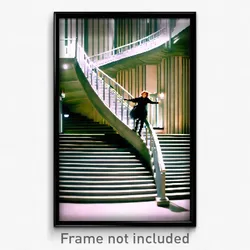 Pixel Art Poster - Remarkable Stair (8 Bit Psychedelic Trippy Video Game Print)